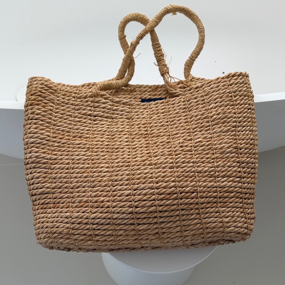 Handbags - Ann Taylor Woven Straw Tote Bag